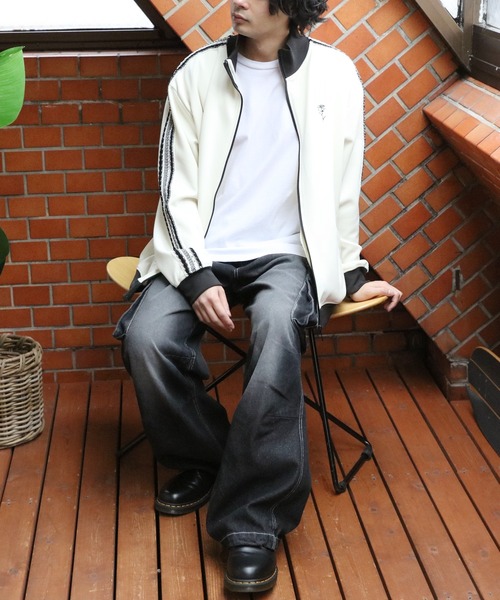 ８(eight)（エイト）の「トラックジャケット（ジャージ・メンズ・ベージュ系その他2/ブラック/ベージュ系その他/ワイン・MEDIUM/LARGE）」の21枚目の写真