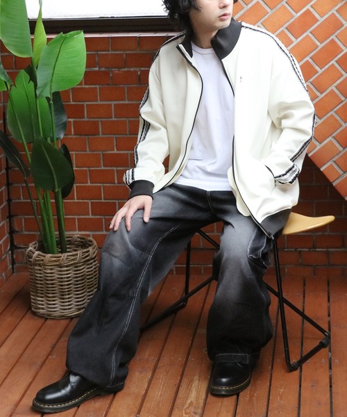 ８(eight)（エイト）の「トラックジャケット（ジャージ・メンズ・ベージュ系その他2/ブラック/ベージュ系その他/ワイン・MEDIUM/LARGE）」の22枚目の写真