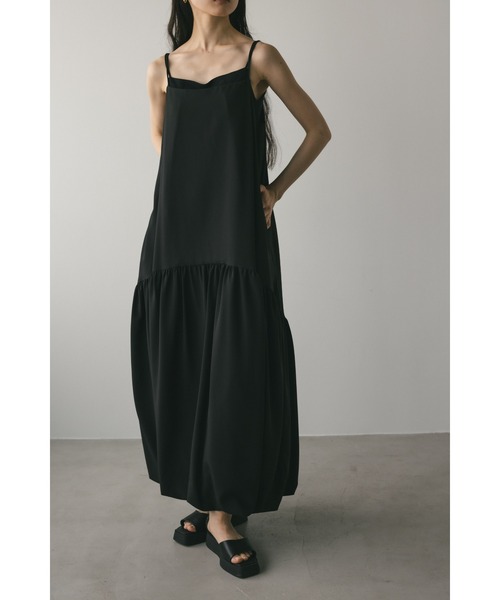 STYLEMIXER(スタイルミキサー)の「ティアードバルーンキャミワンピース(ワンピース・レディース・アイボリー/ブラック/グリーン・SMALL/MEDIUM)」の19枚目の写真