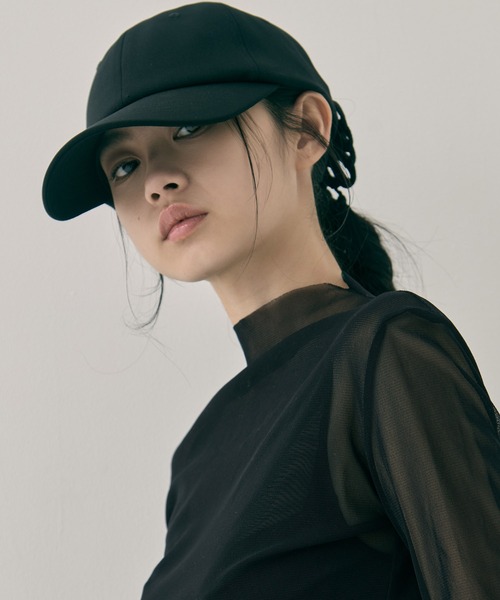 tanakadaisuke(タナカダイスケ)の「【tanakadaisuke/タナカダイスケ】《STUDIOUS別注》China ribbon cap/チャイナリボンキャップ(キャップ・レディース・ブラック・FREE)」の2枚目の写真