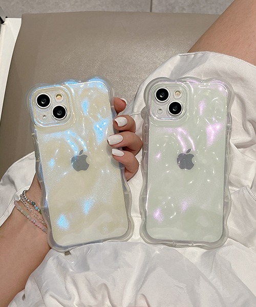 c.u.l（シーユーエル）の「オーロラフィルム風クリア iPhoneカバー スマホケース ipc704（スマホケース/カバー・レディース・ブルー系その他/ピンク系その他・iPhone 15 Pro Max/iPhone 15 Pro/iPhone 15 Plus/iPhone 15/iPhone 14 Pro Max/iPhone 14 Pro/iPhone 14/iPhone 13 Pro Max/iPhone 13 Pro/iPhone 13/iPhone 16 Pro/iPhone 16/iPhone 17）」の5枚目の写真