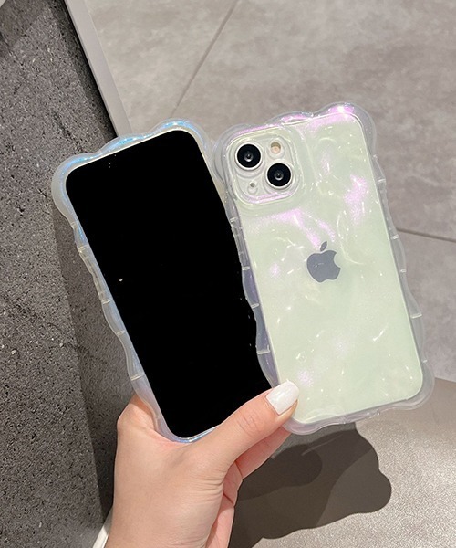 c.u.l（シーユーエル）の「オーロラフィルム風クリア iPhoneカバー スマホケース ipc704（スマホケース/カバー・レディース・ブルー系その他/ピンク系その他・iPhone 15 Pro Max/iPhone 15 Pro/iPhone 15 Plus/iPhone 15/iPhone 14 Pro Max/iPhone 14 Pro/iPhone 14/iPhone 13 Pro Max/iPhone 13 Pro/iPhone 13/iPhone 16 Pro/iPhone 16/iPhone 17）」の6枚目の写真