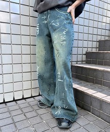 Figments | ペイントデニムパンツ(デニムパンツ)