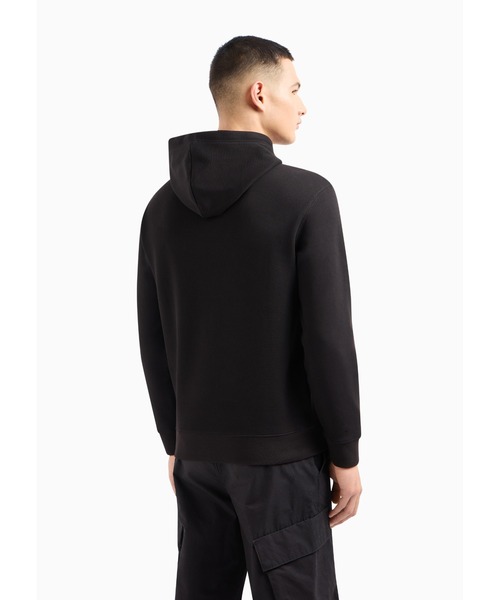 ARMANI EXCHANGE(アルマーニエクスチェンジ)の「【A|X アルマーニ エクスチェンジ】ジップデザイン フーデッドスウェットプルオーバー(スウェット・メンズ・ブラック/グリーン・X-LARGE/X-SMALL/XX-LARGE/LARGE/MEDIUM/SMALL)」の6枚目の写真