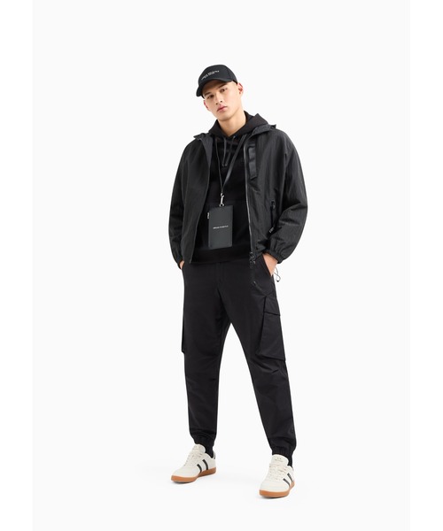 ARMANI EXCHANGE(アルマーニエクスチェンジ)の「【A|X アルマーニ エクスチェンジ】ジップデザイン フーデッドスウェットプルオーバー(スウェット・メンズ・ブラック/グリーン・X-LARGE/X-SMALL/XX-LARGE/LARGE/MEDIUM/SMALL)」の8枚目の写真