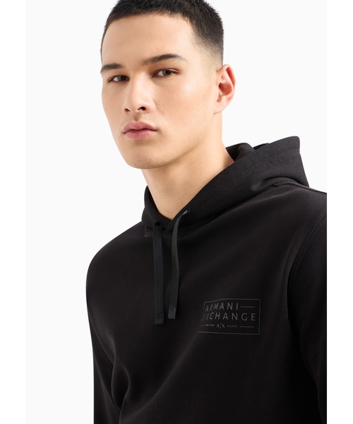 ARMANI EXCHANGE(アルマーニエクスチェンジ)の「【A|X アルマーニ エクスチェンジ】ジップデザイン フーデッドスウェットプルオーバー(スウェット・メンズ・ブラック/グリーン・X-LARGE/X-SMALL/XX-LARGE/LARGE/MEDIUM/SMALL)」の11枚目の写真