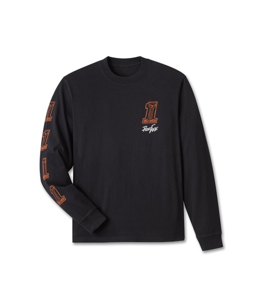 Harley-Davidson(ハーレーダビッドソン)の「Willie G(TM)スケッチー#1 ロングスリーブTシャツ(Tシャツ/カットソー・メンズ・ブラック系その他・LARGE/MEDIUM)」の1枚目の写真