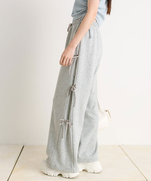 オリーブデオリーブ ナンバリングパーカー サイドレーススウェット  