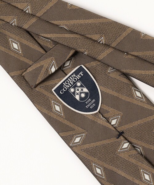 JOHN COMFORT / ダイヤモンド柄 ジャカード ネクタイ