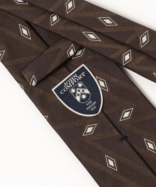 JOHN COMFORT / ダイヤモンド柄 ジャカード ネクタイ