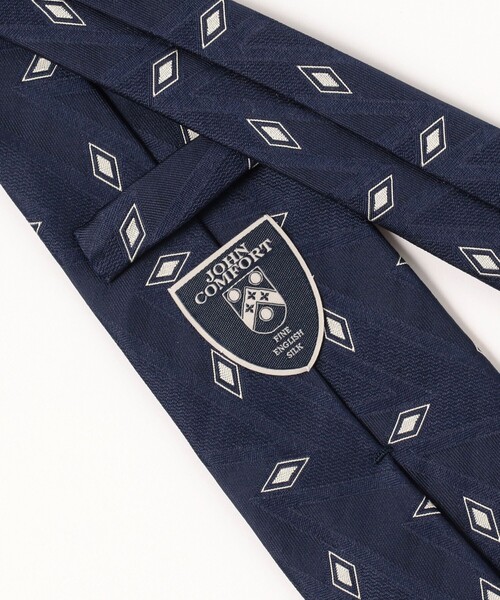 JOHN COMFORT / ダイヤモンド柄 ジャカード ネクタイ