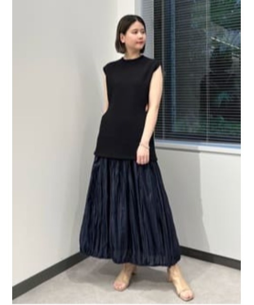 JILL STUART（ジルスチュアート）の「◆サイドオープンニットトップス（ニット/セーター・レディース・ホワイト/ブラック・FREE）」の3枚目の写真