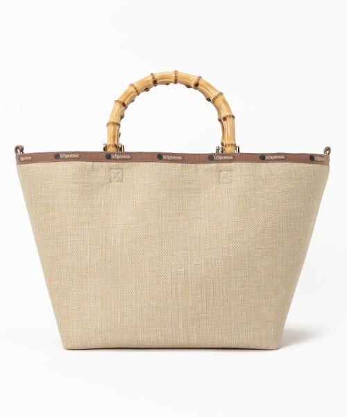 LeSportsac（レスポートサック）の「MED BAMBOO RAFFIA TOTE ラフィアナチュラル（トートバッグ・レディース・ベージュ・FREE）」の11枚目の写真