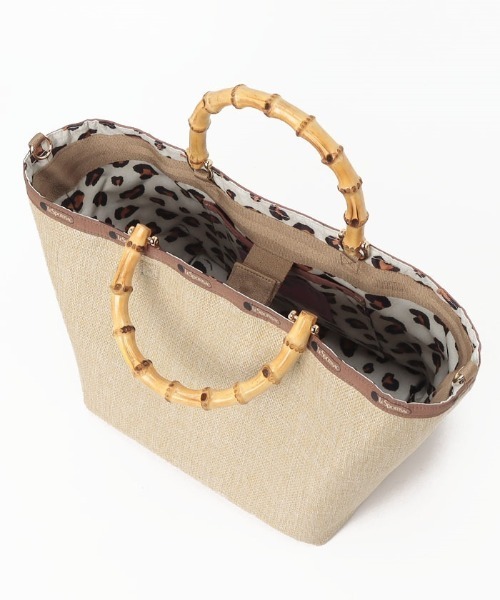LeSportsac（レスポートサック）の「MED BAMBOO RAFFIA TOTE ラフィアナチュラル（トートバッグ・レディース・ベージュ・FREE）」の12枚目の写真