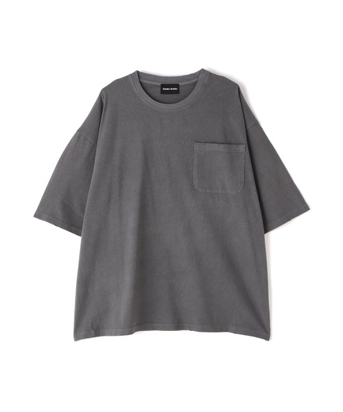 DANKE SCHON(ダンケシェーン)の「【WEB&DEPOT限定】DankeSchon/活性染ポケット S/S tee(Tシャツ/カットソー・メンズ・ブラック/ベージュ・L/M)」の1枚目の写真