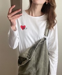 ハート柄アソートロングTシャツ