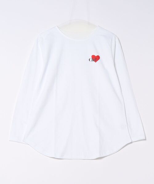 each(イーチ)の「ハート柄アソートロングTシャツ(Tシャツ/カットソー・レディース・ブラック/ホワイト×レッド/ブラック×レッド/シルバー/ブラック系その他/ホワイト/ホワイト系その他・FREE)」の18枚目の写真