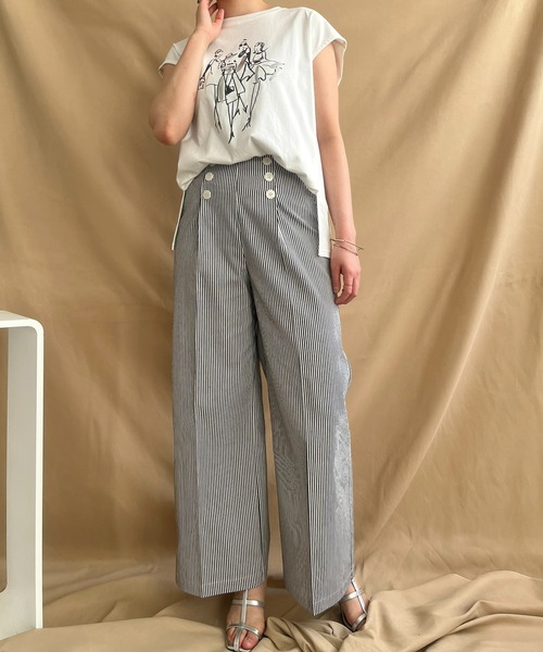 LHELBIE(レルビエ)の「マリンパンツ(その他パンツ・レディース・ベージュ/ブルー/ブラック・M)」の15枚目の写真