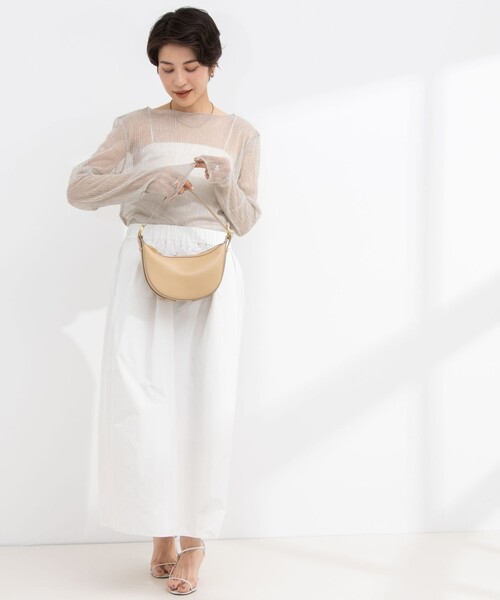 NOLLEY’S（ノーリーズ）の「シアラメプリーツプルオーバーカットソー（Tシャツ/カットソー・レディース・ブラック/ゴールド・38）」の10枚目の写真