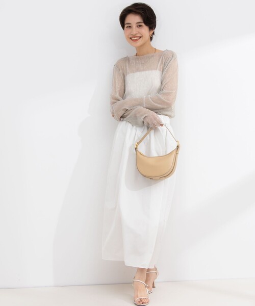 NOLLEY’S（ノーリーズ）の「シアラメプリーツプルオーバーカットソー（Tシャツ/カットソー・レディース・ブラック/ゴールド・38）」の11枚目の写真