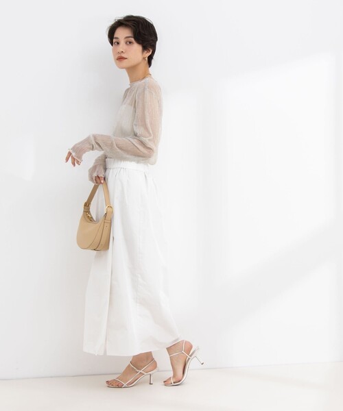 NOLLEY’S（ノーリーズ）の「シアラメプリーツプルオーバーカットソー（Tシャツ/カットソー・レディース・ブラック/ゴールド・38）」の12枚目の写真