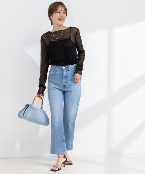 NOLLEY’S（ノーリーズ）の「シアラメプリーツプルオーバーカットソー（Tシャツ/カットソー・レディース・ブラック/ゴールド・38）」の15枚目の写真