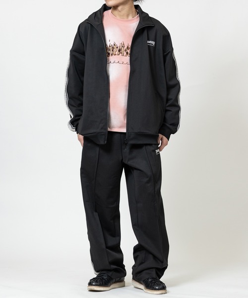 THRASHER(スラッシャー)の「【3】〔THRASHER/スラッシャー〕サイドライン ワイドトラックパンツ(ジャージ・メンズ・オフホワイト/グリーン/ブラック/ベージュ・LARGE/MEDIUM/X-LARGE)」の13枚目の写真