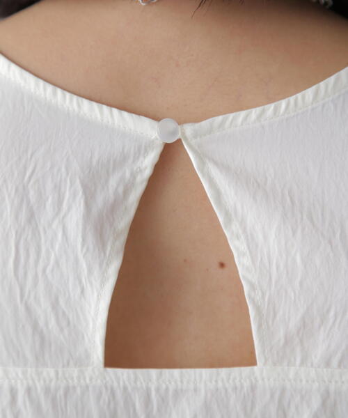 FREE'S MART（フリーズマート）の「◆オフショルペプラムブラウス（シャツ/ブラウス・レディース・ブラック/ホワイト/イエロー・FREE）」の9枚目の写真