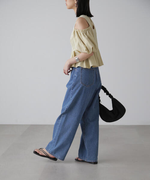 FREE'S MART（フリーズマート）の「◆オフショルペプラムブラウス（シャツ/ブラウス・レディース・ブラック/ホワイト/イエロー・FREE）」の21枚目の写真