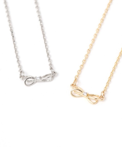 LAKOLE（ラコレ）の「ねじりリボンネックレス / 109828（ネックレス・レディース・その他1/その他2・FREE）」の5枚目の写真