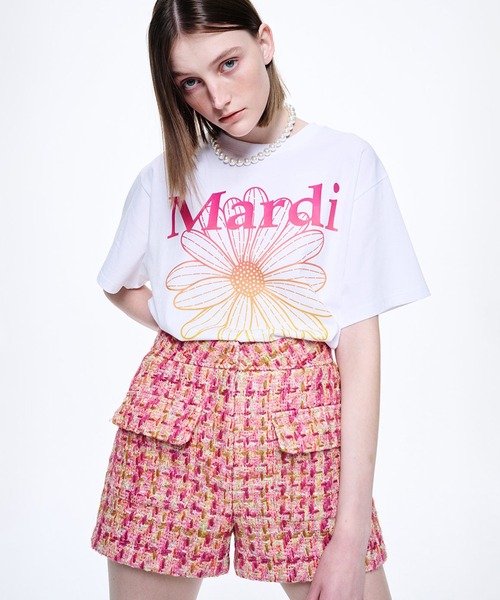 TSHIRT FLOWERMARDI GRADATION（Tシャツ/カットソー）｜Mardi Mercredi（マルディメクルディ）