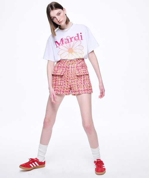 TSHIRT FLOWERMARDI GRADATION（Tシャツ/カットソー）｜Mardi Mercredi（マルディメクルディ）
