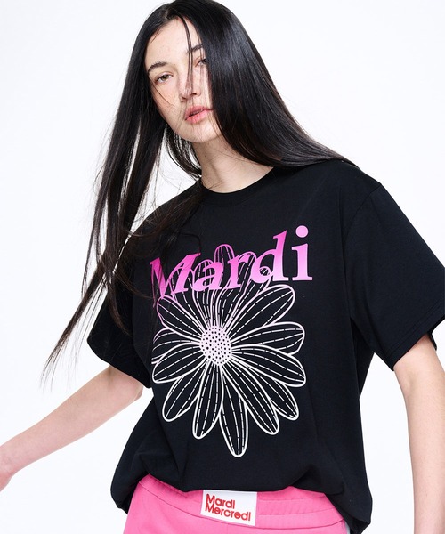 TSHIRT FLOWERMARDI GRADATION（Tシャツ/カットソー）｜Mardi Mercredi（マルディメクルディ）