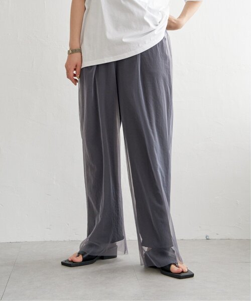 notch.(ノッチ)の「レイヤードチュールパンツ(その他パンツ・レディース・ブラック/グレー・TM/M)」の10枚目の写真