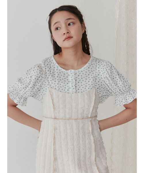 merry jenny（メリージェニー）の「小花柄パフスリーブTee（Tシャツ/カットソー・レディース・ピンク/ブルー・FREE）」の15枚目の写真