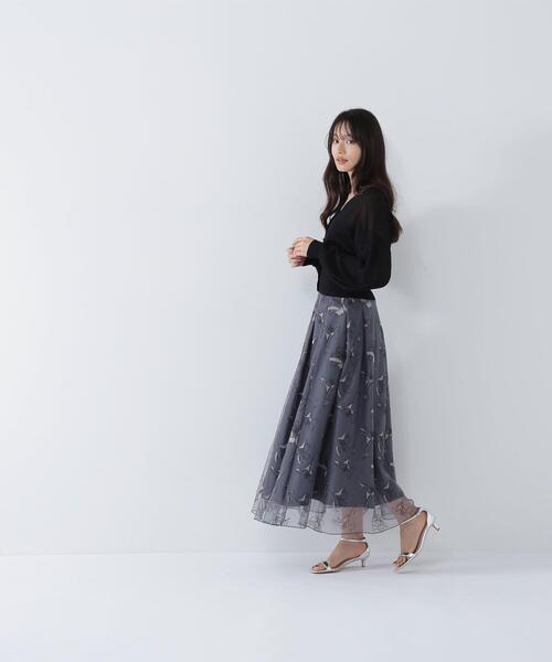 NATURAL BEAUTY BASIC(ナチュラルビューティーベーシック)の「◇フォルムスリーブシアーカーディガン(カーディガン/ボレロ・レディース・ピンク/ブラック/オフホワイト・FREE)」の22枚目の写真
