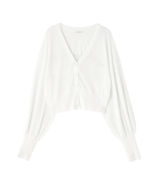 NATURAL BEAUTY BASIC(ナチュラルビューティーベーシック)の「◇フォルムスリーブシアーカーディガン(カーディガン/ボレロ・レディース・ピンク/ブラック/オフホワイト・FREE)」の20枚目の写真