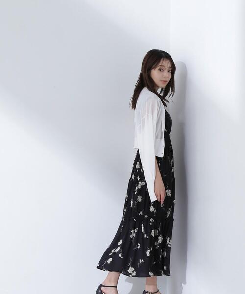 NATURAL BEAUTY BASIC(ナチュラルビューティーベーシック)の「◇フォルムスリーブシアーカーディガン(カーディガン/ボレロ・レディース・ピンク/ブラック/オフホワイト・FREE)」の17枚目の写真