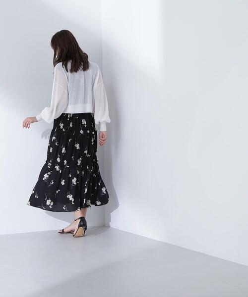 NATURAL BEAUTY BASIC(ナチュラルビューティーベーシック)の「◇フォルムスリーブシアーカーディガン(カーディガン/ボレロ・レディース・ピンク/ブラック/オフホワイト・FREE)」の15枚目の写真