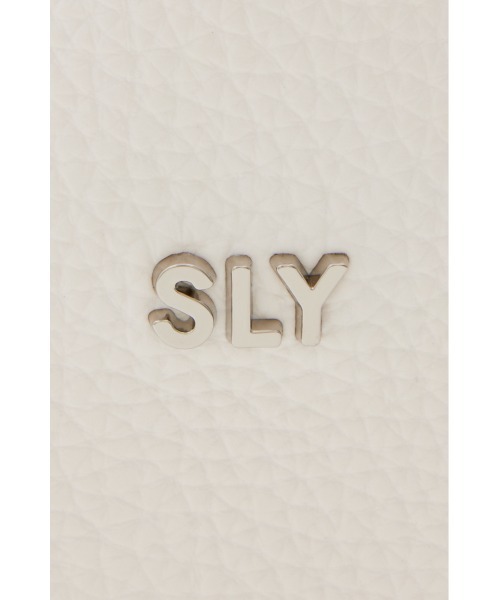 SLY（スライ）の「AIRY F/LEATHER CROSS BODY BAG エアリー フェイクレザー クロス ボディバッグ（ボディバッグ/ウエストポーチ・レディース・ブラック/オフホワイト・FREE）」の8枚目の写真