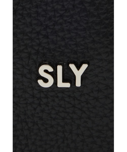 SLY（スライ）の「AIRY F/LEATHER CROSS BODY BAG エアリー フェイクレザー クロス ボディバッグ（ボディバッグ/ウエストポーチ・レディース・ブラック/オフホワイト・FREE）」の18枚目の写真