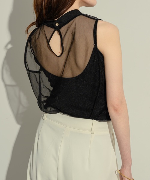 NEUNA（ヌナ）の「ノースリシアータックブラウス（シャツ/ブラウス・レディース・ホワイト/グレー/ブラック・FREE）」の9枚目の写真