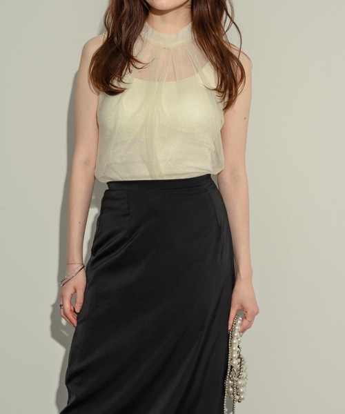 NEUNA（ヌナ）の「ノースリシアータックブラウス（シャツ/ブラウス・レディース・ホワイト/グレー/ブラック・FREE）」の18枚目の写真