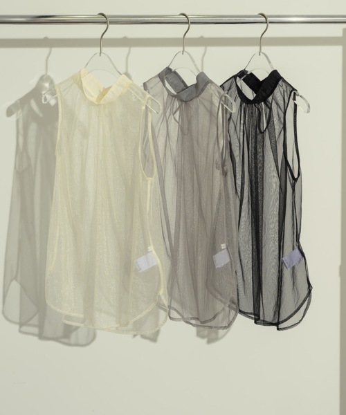 NEUNA（ヌナ）の「ノースリシアータックブラウス（シャツ/ブラウス・レディース・ホワイト/グレー/ブラック・FREE）」の21枚目の写真