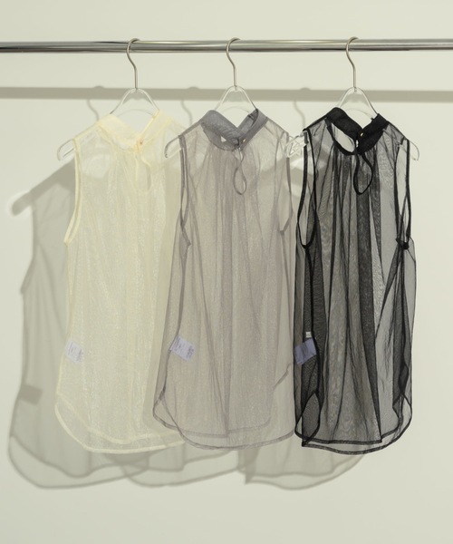 NEUNA（ヌナ）の「ノースリシアータックブラウス（シャツ/ブラウス・レディース・ホワイト/グレー/ブラック・FREE）」の22枚目の写真