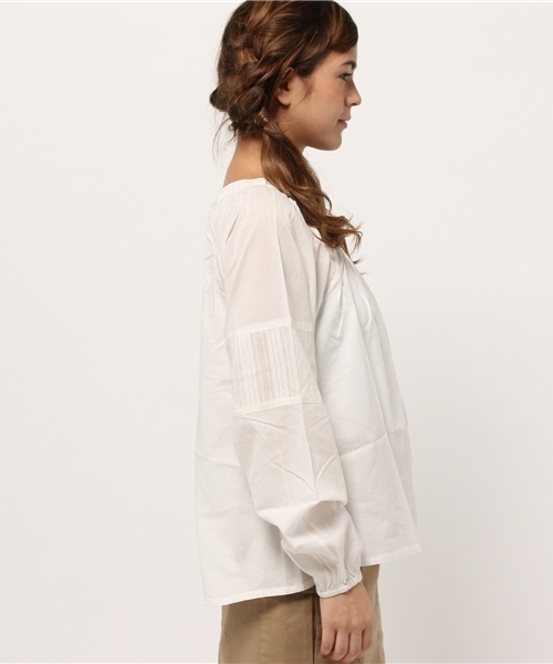 CIAOPANIC（チャオパニック）の「【Ciaopanic】　ボリュームTOP（シャツ/ブラウス・レディース・ブラック/ホワイト・FREE）」の4枚目の写真