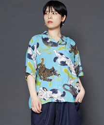 倭物やカヤ（ワモノヤカヤ）の「【石黒亜矢子×倭物やカヤ】アロハシャツMサイズ（シャツ/ブラウス・レディース）」