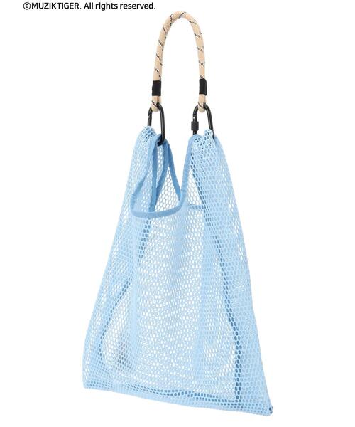 Green　Parks（グリーンパークス）の「ムジークタイガー/カラフルメッシュBag（エコバッグ/サブバッグ・レディース・イエロー/オレンジ/パープル/ピンク/グリーン/レッド/ホワイト/ブラック/ブルー・FREE）」の10枚目の写真