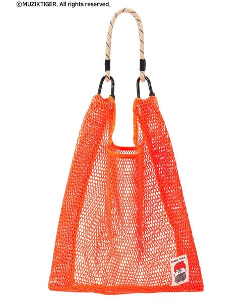 Green　Parks（グリーンパークス）の「ムジークタイガー/カラフルメッシュBag（エコバッグ/サブバッグ・レディース・イエロー/オレンジ/パープル/ピンク/グリーン/レッド/ホワイト/ブラック/ブルー・FREE）」の20枚目の写真