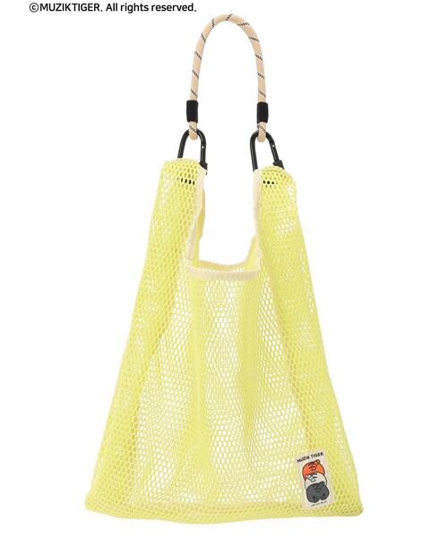 Green　Parks（グリーンパークス）の「ムジークタイガー/カラフルメッシュBag（エコバッグ/サブバッグ・レディース・イエロー/オレンジ/パープル/ピンク/グリーン/レッド/ホワイト/ブラック/ブルー・FREE）」の7枚目の写真